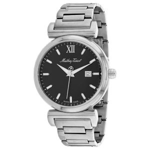 שעון כסף מטי טיסו לגבר - MATHEY TISSOT H410AN