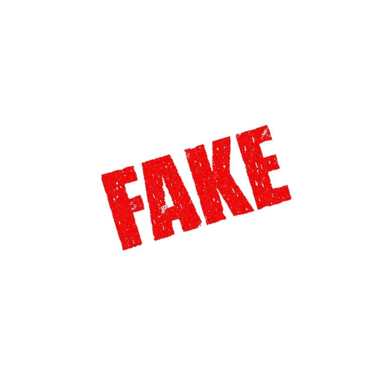 כותרת שכתוב עליה fake